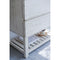 Fresca Formosa 35" Floor Standing Open Bottom Modern Bathroom Cabinet in Rustic White FCB3136RWH-FS