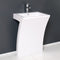 Fresca Quadro 23" White Pedestal Sink FCB5024WH