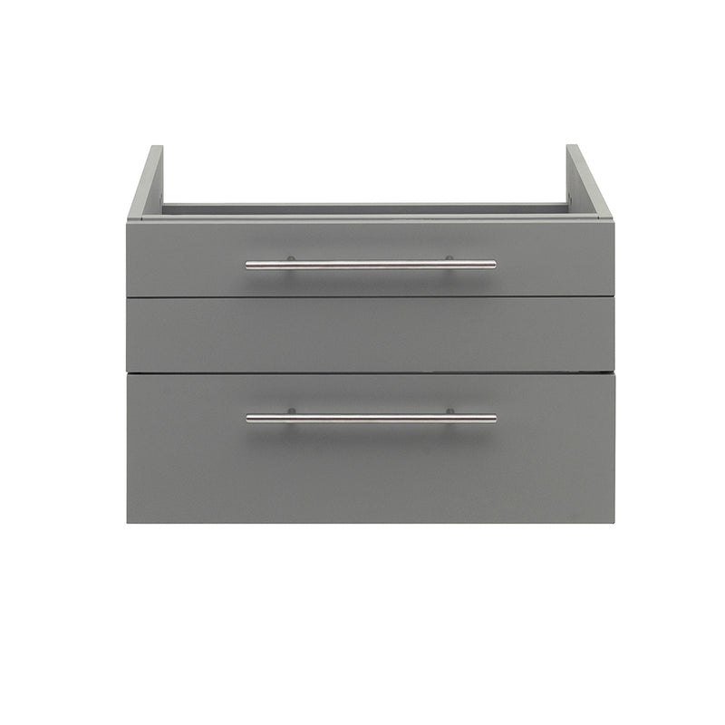 Fresca Lucera 24" Gray Wall Hung Undermount Sink Modern Bathroom Cabinet FCB6124GR-UNS