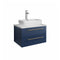 Fresca Lucera 24" Royal Blue Wall Hung Modern Bathroom Cabinet w/ Top & Vessel Sink FCB6124RBL-VSL-CWH-V