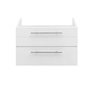 Fresca Lucera 24" White Wall Hung Undermount Sink Modern Bathroom Cabinet FCB6124WH-UNS