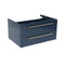 Fresca Lucera 30" Royal Blue Wall Hung Undermount Sink Modern Bathroom Cabinet FCB6130RBL-UNS