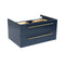 Fresca Lucera 30" Royal Blue Wall Hung Vessel Sink Modern Bathroom Cabinet FCB6130RBL-VSL