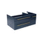 Fresca Lucera 36" Royal Blue Wall Hung Undermount Sink Modern Bathroom Cabinet - Left Version FCB6136RBL-UNS-L