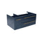 Fresca Lucera 36" Royal Blue Wall Hung Undermount Sink Modern Bathroom Cabinet - Right Version FCB6136RBL-UNS-R