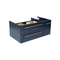 Fresca Lucera 36" Royal Blue Wall Hung Vessel Sink Modern Bathroom Cabinet - Left Version FCB6136RBL-VSL-L