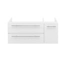 Fresca Lucera 36" White Wall Hung Undermount Sink Modern Bathroom Cabinet - Left Version FCB6136WH-UNS-L