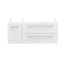 Fresca Lucera 36" White Wall Hung Undermount Sink Modern Bathroom Cabinet - Right Version FCB6136WH-UNS-R