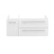 Fresca Lucera 36" White Wall Hung Undermount Sink Modern Bathroom Cabinet - Right Version FCB6136WH-UNS-R