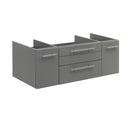 Fresca Lucera 42" Gray Wall Hung Undermount Sink Modern Bathroom Cabinet FCB6142GR-UNS