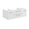 Fresca Lucera 42" White Wall Hung Undermount Sink Modern Bathroom Cabinet FCB6142WH-UNS