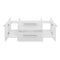 Fresca Lucera 42" White Wall Hung Undermount Sink Modern Bathroom Cabinet FCB6142WH-UNS