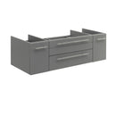 Fresca Lucera 48" Gray Wall Hung Double Vessel Sink Modern Bathroom Cabinet FCB6148GR-VSL-D