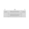 Fresca Lucera 48" White Wall Hung Double Undermount Sink Modern Bathroom Cabinet FCB6148WH-UNS-D