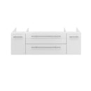 Fresca Lucera 48" White Wall Hung Undermount Sink Modern Bathroom Cabinet FCB6148WH-UNS