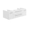 Fresca Lucera 48" White Wall Hung Vessel Sink Modern Bathroom Cabinet FCB6148WH-VSL