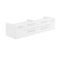 Fresca Lucera 60" White Wall Hung Double Undermount Sink Modern Bathroom Cabinet FCB6160WH-UNS-D