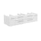 Fresca Lucera 60" White Wall Hung Single Vessel Sink Modern Bathroom Cabinet FCB6160WH-VSL