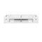 Fresca Lucera 72" White Wall Hung Double Vessel Sink Modern Bathroom Cabinet FCB6172WH-VSL