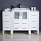 Fresca Torino 48" White Modern Bathroom Cabinets with Integrated Sink FCB62-122412WH-I