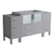 Fresca Torino 60" Gray Modern Bathroom Cabinets FCB62-123612GR