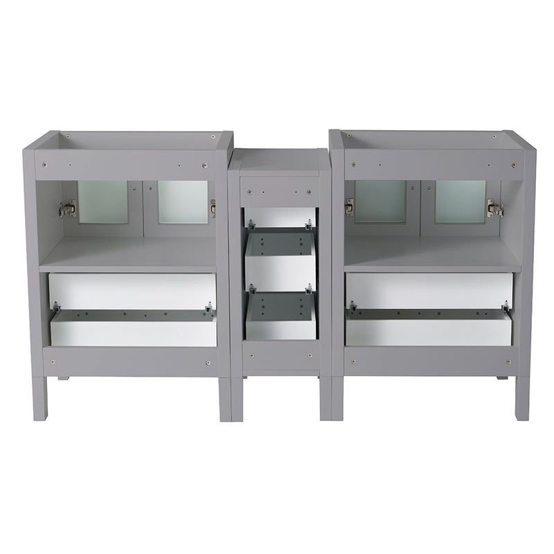 Fresca Torino 60" Gray Modern Bathroom Cabinets FCB62-241224GR