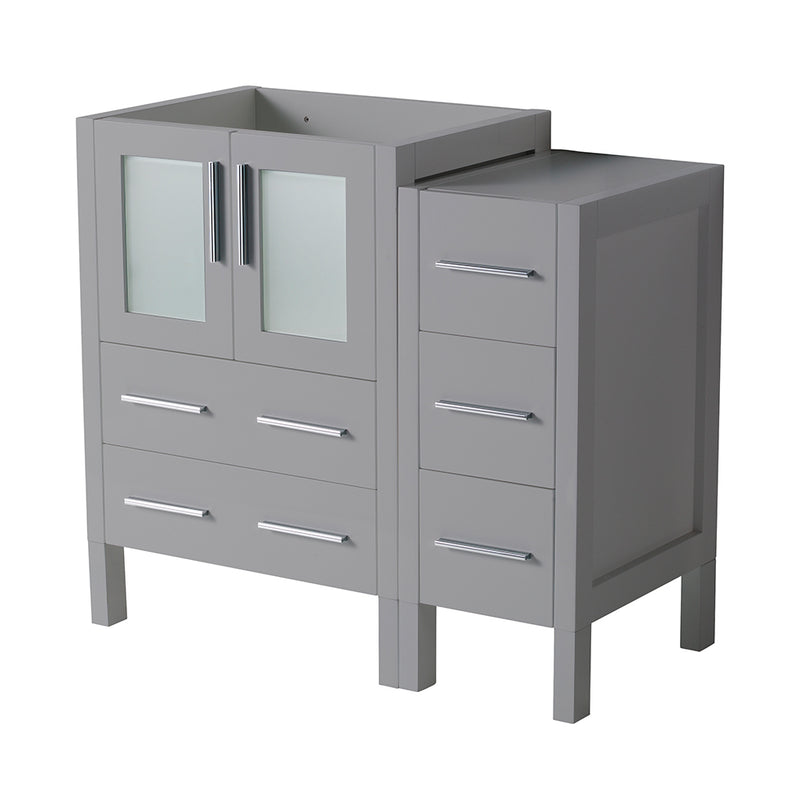 Fresca Torino 36" Gray Modern Bathroom Cabinets FCB62-2412GR