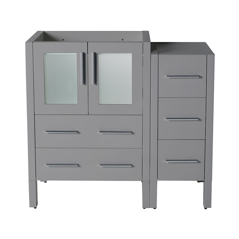 Fresca Torino 36" Gray Modern Bathroom Cabinets FCB62-2412GR