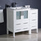 Fresca Torino 36" White Modern Bathroom Cabinets with Integrated Sink FCB62-2412WH-I