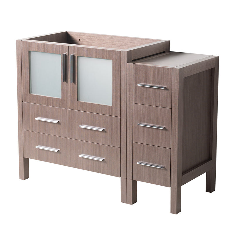 Fresca Torino 42" Gray Oak Modern Bathroom Cabinet FCB62-3012GO