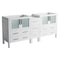 Fresca Torino 83" White Modern Bathroom Cabinet FCB62-361236WH