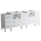 Fresca Torino 72" White Modern Bathroom Cabinets FCB62-72WH