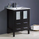 Fresca Torino 24" Espresso Modern Bathroom Cabinet w/ Integrated Sink FCB6224ES-I