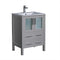 Fresca Torino 24" Gray Modern Bathroom Cabinet w/ Integrated Sink FCB6224GR-I