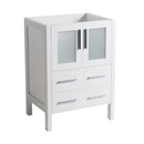 Fresca Torino 24" White Modern Bathroom Cabinet FCB6224WH