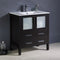 Fresca Torino 30" Espresso Modern Bathroom Cabinet with Integrated Sink FCB6230ES-I