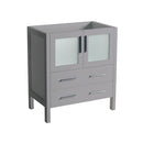 Fresca Torino 30" Gray Modern Bathroom Cabinet FCB6230GR