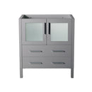 Fresca Torino 30" Gray Modern Bathroom Cabinet FCB6230GR