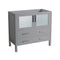 Fresca Torino 36" Gray Modern Bathroom Cabinet FCB6236GR