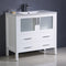 Fresca Torino 36" White Modern Bathroom Cabinet with Integrated Sink FCB6236WH-I