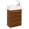 Fresca Pulito 16" Small Teak Modern Bathroom Vanity w/ Integrated Sink FCB8002TK-I