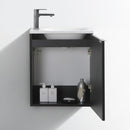 Fresca Valencia 20" Black Wall Hung Modern Bathroom Vanity FCB8003BW-I