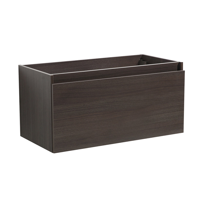 Fresca Mezzo 36" Gray Oak Wall Hung Modern Bathroom Cabinet FCB8008GO