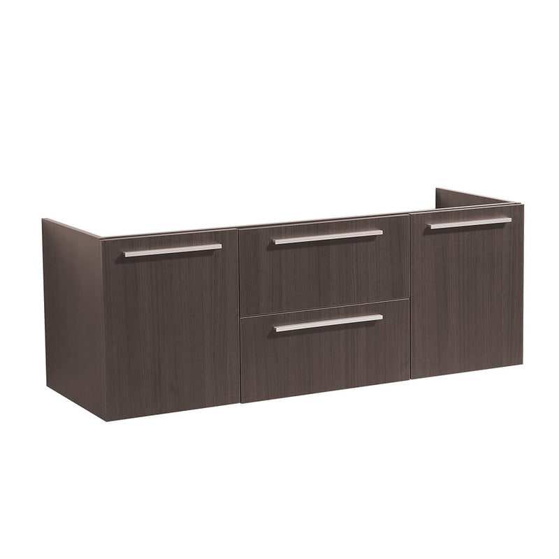 Fresca Opulento 54" Gray Oak Modern Double Sink Bathroom Cabinet FCB8013GO