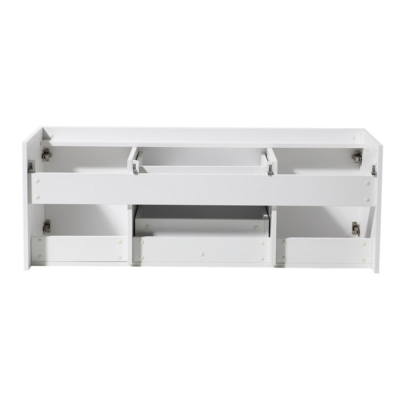 Fresca Opulento 54" White Modern Double Sink Cabinet FCB8013WH