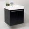 Fresca Alto 23" Black Modern Bathroom Cabinet with Integrated Sink FCB8058BW-I