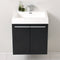 Fresca Alto 23" Black Modern Bathroom Cabinet with Integrated Sink FCB8058BW-I