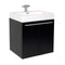 Fresca Alto 23" Black Modern Bathroom Cabinet w/ Integrated Sink FCB8058BW-I