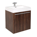 Fresca Alto 23" Walnut Modern Bathroom Cabinet w/ Integrated Sink FCB8058GW-I