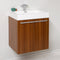 Fresca Alto 23" Teak Modern Bathroom Cabinet with Integrated Sink FCB8058TK-I